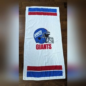 VTG 80s New York NY Giants NFL Licensed Product Beach Towel